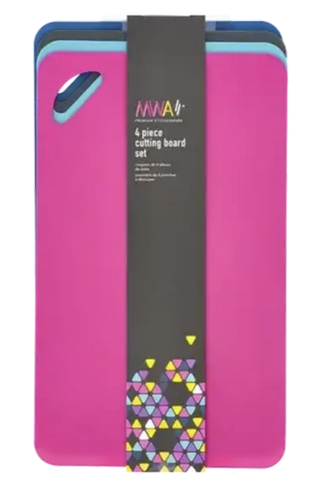 MWA Non-slip Cutting Board Set 4-Piece